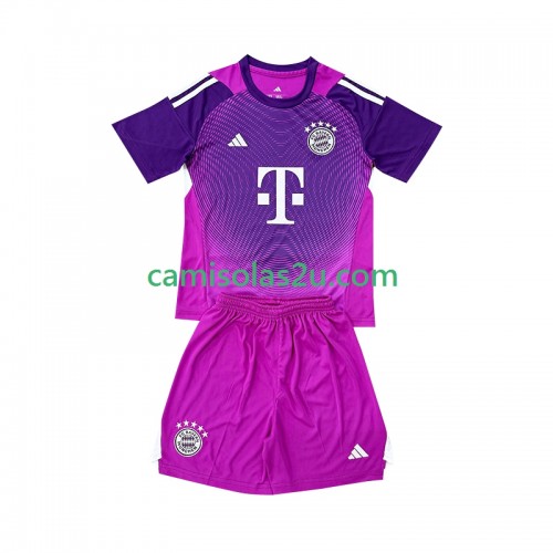 Camisolas de futebol Bayern München Guarda Redes Criança Equipamento Quarto 2025/26 Manga Curta Camisolas de futebol Bayern München Guarda Redes Criança Equipamento Quarto 2025/26 Manga Curta